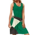 thumbnail image 2 of SMihono Robe d'Été Grande Taille pour Femmes 2023 Mode Décontractée Imprimée Sans Manches Col Rond, 2 of 6