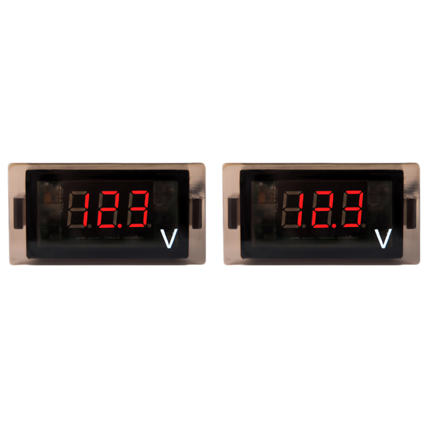 DC 12-24V Mini Pantalla LED Digital Voltímetro Coche para RV Barco Auto Camión () Rojo
