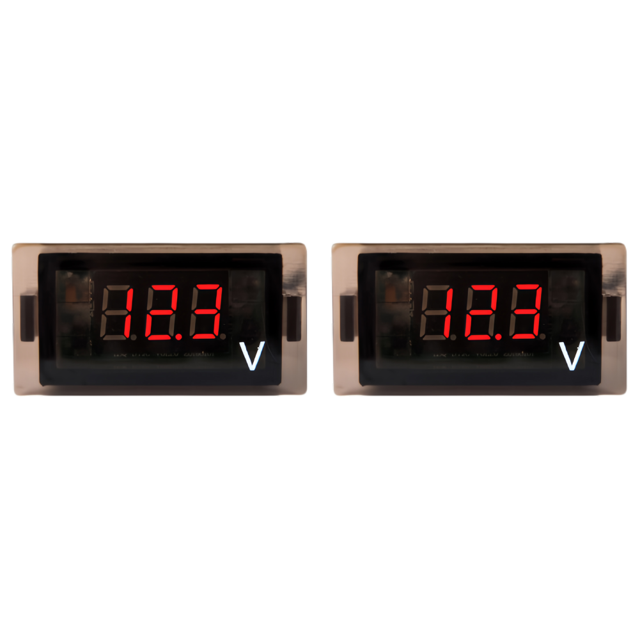 DC 12-24V Mini Pantalla LED Digital Voltímetro Coche para RV Barco Auto Camión () Rojo