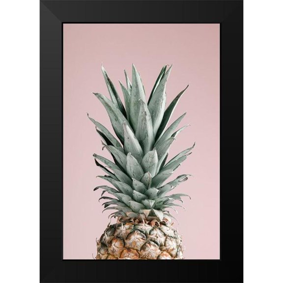 Artographie Studio 11x14 Black Modern Framed Museum Art Print Titled - Pineapple Pink 02