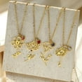 thumbnail image 3 of NICKSUN Birth Flower Necklaces Birthday Gifts for Women | 18K Gold Plated Birth Month Floral Birthstone Pendant Necklaces Flowered Jewelry Gifts for Mom Friends, 3 of 15