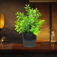 thumbnail image 4 of Artificial Green Potted Plant for Home Decor - Realistic Plastic Faux Plant for Indoor Arrangements, Tv Cabinet, Desk, and Living Room, 4 of 6