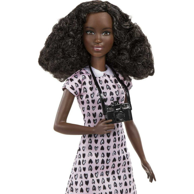  Barbie Doll, Kids Toys, Curly Black Hair and Petite