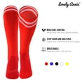thumbnail image 3 of Lovely Annie Boys' 1 Pair Knee High Sports Socks for Baseball/Soccer/Lacrosse 002 XXS Red, 3 of 5