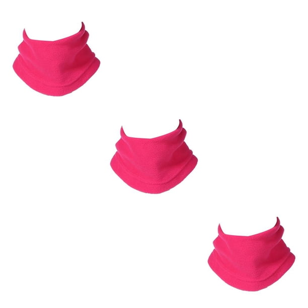 Injueey Calentador de cuello a prueba de frío polar cuellos unisex polaina espesar gran textura accesorios de ciclismo pañuelo transpirable rojo Type1 NO1 Injueey CBP391674