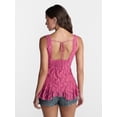 thumbnail image 3 of No Boundaries Lace Godet Tank Top, Women’s XXS-XXL, 3 of 5