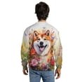 thumbnail image 5 of Welcome Spring Summer Akita Portrait Flower Blue Sky All Over Print 3D Sweatshirt Unisex Merch Inu Dog Lover - 12001, 5 of 6
