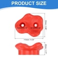 thumbnail image 2 of Rock Climbing Holds, 10 Pcs Large Climbing Rock Wall Grips with Double Hole for Playground Accessory, Red-B, 2 of 7