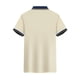 thumbnail image 5 of Tops Casuales de Negocios para Mujeres con Cuello de Solapa Y Mangas Cortas, Tela Transpirable Ligera para Oficina, Viajes Y Uso Diario, Top de Verano de Punto con Diseño de Tres Botones, 5 of 6
