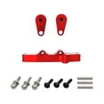 thumbnail image 3 of Bunblic RC Steering Components Professional RC Car Parts for Wltoys Crawler Vehicles Red Silver, 3 of 8