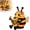 1pc, variant on Bee Reading Light, Cute Book Light for Reading at Night, Warm Bee Statue Night Light, 3D Animal Table Lamp, Indoor Reading Books Nightlight for Book Lover Gift Cozy Indoor Reading Decor Gift (1pc)
