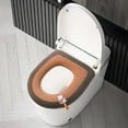 thumbnail image 6 of Household Toilet Seat Cover, Winter Warm Thickened, Knitted Washable, Handle Design, Soft Comfortable, High Elasticity, Full Surround, Round Rectangular Compatible, Easy Install Clean, 6 of 6