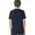 thumbnail image 2 of Next Level Youth Cotton Crew, XS, Midnight Navy, 2 of 3