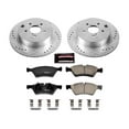 thumbnail image 3 of PowerStop Rear Z23 Evolution Sport Carbon-Fiber Ceramic Brake Pad and Drilled & Slotted Rotor Kit Fits: SUBARU Select Models K6978, 3 of 10