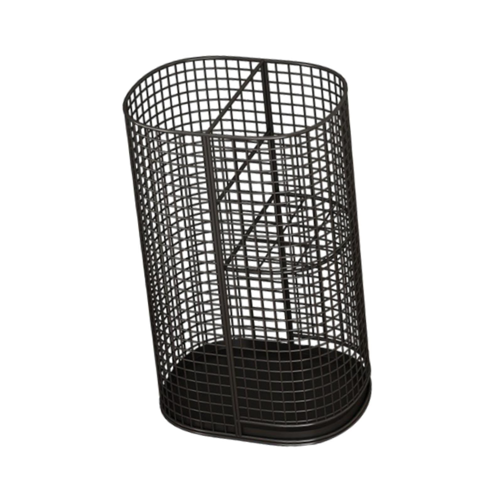 Baoblaze Umbrella Organizer Umbrella Storage Rack with Drip Tray Home Decoration Stable Indoor Umbrella Holder Umbrella Stand for Home Black