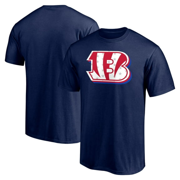 Men's Navy Cincinnati Bengals Red White and Team T-Shirt