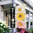 thumbnail image 2 of Memorial Day 4th of July House Flag 28 x 40 Inch Double Sided Burlap USA Patriotic Stars Independence Day Large Yard Flag Summer Holiday Farmhouse Seasonal Outdoor Outside Decoration, 2 of 4