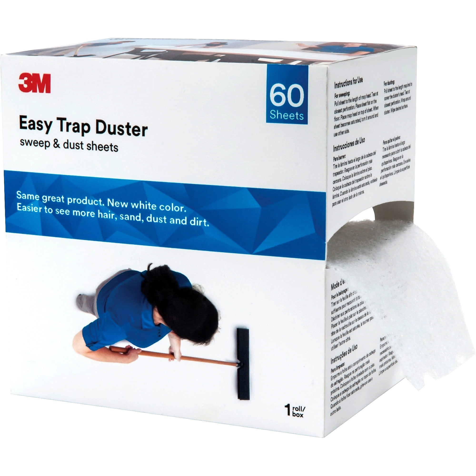 3M Easy Trap Duster 8" x 30ft White 60 Sheets/Box 59152W 