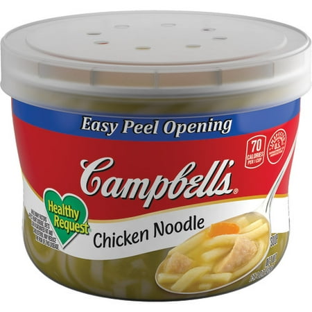 (3 Pack) Campbell's Healthy RequestÂ Chicken Noodle Soup, 15.3 oz. Microwavable