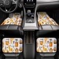 thumbnail image 6 of Cauagu Honey Bee Set Pattern Car Floor Mat Set of 4,Car Carpet Mats Car Mats with Anti-Slip Backing & Driver Heel Pad Universal Fit for Cars/Trucks/SUV/Vans, 6 of 6