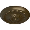 thumbnail image 3 of Ekena Millwork 12 1/4"OD x 2 1/4"P Flower Spiral Ceiling Medallion (Fits Canopies up to 2"), Hand-Painted Brass, 3 of 8