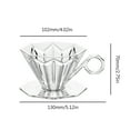 thumbnail image 5 of Portable Coffee Dripper Resin Coffee Funnel Pour Over Coffee Cone Filter Single Cup Classic Manual Coffee Brewing Maker, 5 of 13