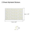 thumbnail image 2 of 2 Sheets Cursive Number Stickers for Resin Nails 3D Small Gold Number Sticker Metallic Alloy for Epoxy Resin, 2 of 6