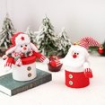 thumbnail image 2 of 1 bolsa y frasco para guardar dulces de manzana de Navidad, regalos de decoración navideña, para galletas, manzanas de Navidad, para galletas y regalos, 2 of 4