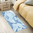 thumbnail image 2 of Bath Mat Soft Plush Non-Slip Absorbent Bathroom Rugs 39"x20" Dolphins in Sea, 2 of 8