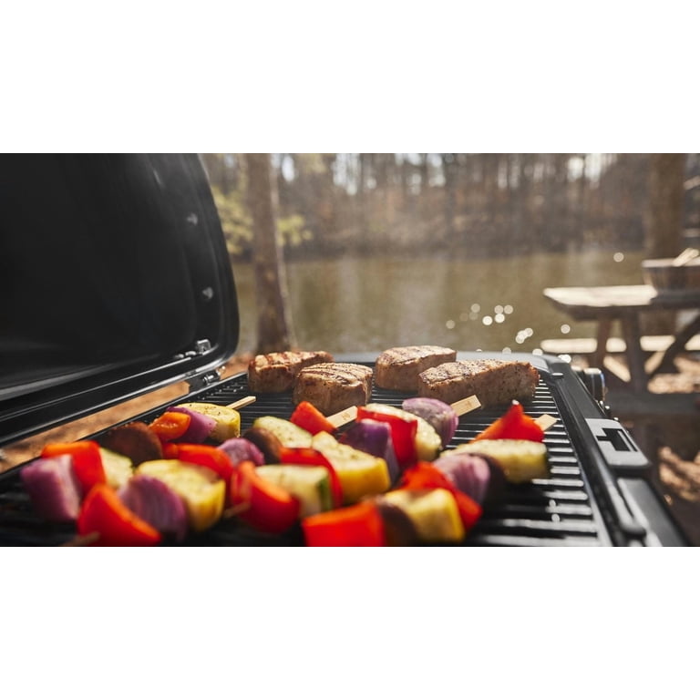 Weber Traveler Portable LP Gas Grill, Black, Compact Design