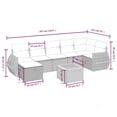 thumbnail image 2 of vidaXL Garden Sofa Set Beige, Cream White, 2 of 4