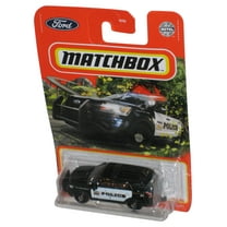 Matchbox Black 2016 Ford Interceptor Utility Metal Toy Truck 65/100