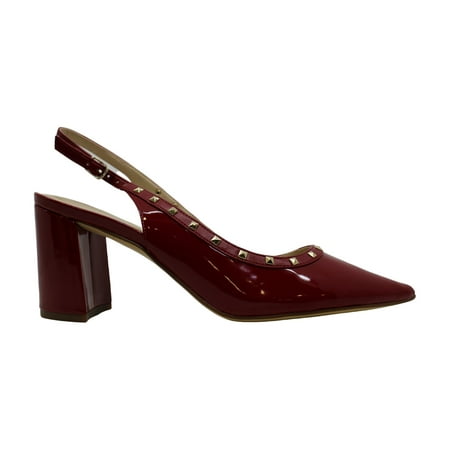 Marc Fisher Womens Carmon Black Pointed Toe SlingBack D-orsay, Red, Size 9.0