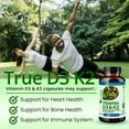 TrueMed D3 & K2 Vitamins, 5000 IU 125 Mcg for Strong Bones, Teeth and