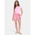 thumbnail image 3 of Valentine's Day Women's Sleep Shorts from Way to Celebrate, 2-Pack, Sizes XS-3X, 3 of 7