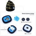 thumbnail image 2 of Morttic 2Pcs Unisex Knit Beanie Hat with Headlamp Button Battery Knit Hat With Light LED Knit Hat Winter LED Hat Light, 2 of 5
