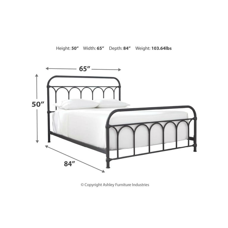 Ashley full size metal headboard deals