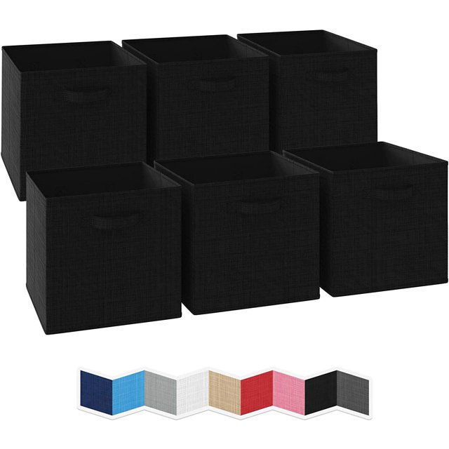 13x13 Large Storage Cubes Set of 6 Storage Bins. Features Dual