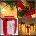 thumbnail image 5 of Christmas Lighted Gift Boxes, 8 Modes & Timing Function Set of 3 Plug-in Light up Present Boxes with 60 LEDs Christmas Decorations Indoor Home Decor Christmas Ornaments for Holiday Party Xmas, 5 of 11