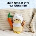 thumbnail image 5 of Pudgy Penguins Plush Buddie (1) with Giraffe Skin and a Teddy Bear Hat Black and White Penguin with Multicolor Accessories, 5 of 7