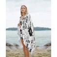 thumbnail image 2 of Vintage Flowers Beach Towels Oversized Super Absorbent, Black White Farmhouse Floral Plants Lightweight Bath Towel Quick Dry Sets For Bathroom/Pool/Rv Camping/Beach Play/Gym Room/Picnic 30"x60", 2 of 8