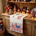thumbnail image 5 of FEOLGEHLY 4th of July Decorations, Independence Day Home Decor, 4th Of July Table Runner Patriotic Red White Blue Star Table Runner Independence Day Holiday Kitchen Dining Table Decor, 5 of 6