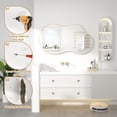 thumbnail image 7 of Irregular Wavy Wall Mirror - PAIHOME: Asymmetrical Shape, HD Reflection, Modern Decor for Bedroom, Bathroom, 26"×46", 7 of 7