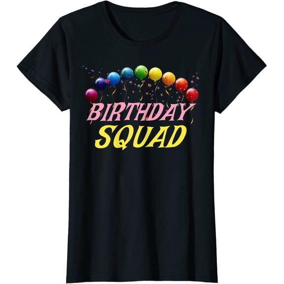 Birthday Squad Matching Family Group Birthday Party T-Shirt