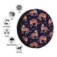 thumbnail image 4 of Honeii Leopard Print Print Tire Covers, Waterproof Anti-UV Sun Snow Rain Tire Covers for Trailers, RV, Camper, SUV, Truck-14 inch, 4 of 6