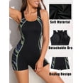thumbnail image 3 of Beautyin Womens One Piece Swimsuits Boyleg Athletic Swimwear Conservative Training Bathing Suits, 3 of 9