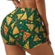 thumbnail image 1 of Fotbe Pizza Shorts Sin Costuras – Shorts Deportivos de Cintura Alta para Mujer, Elásticos para Gimnasio, Yoga, Running o Ciclismo-Large, 1 of 8