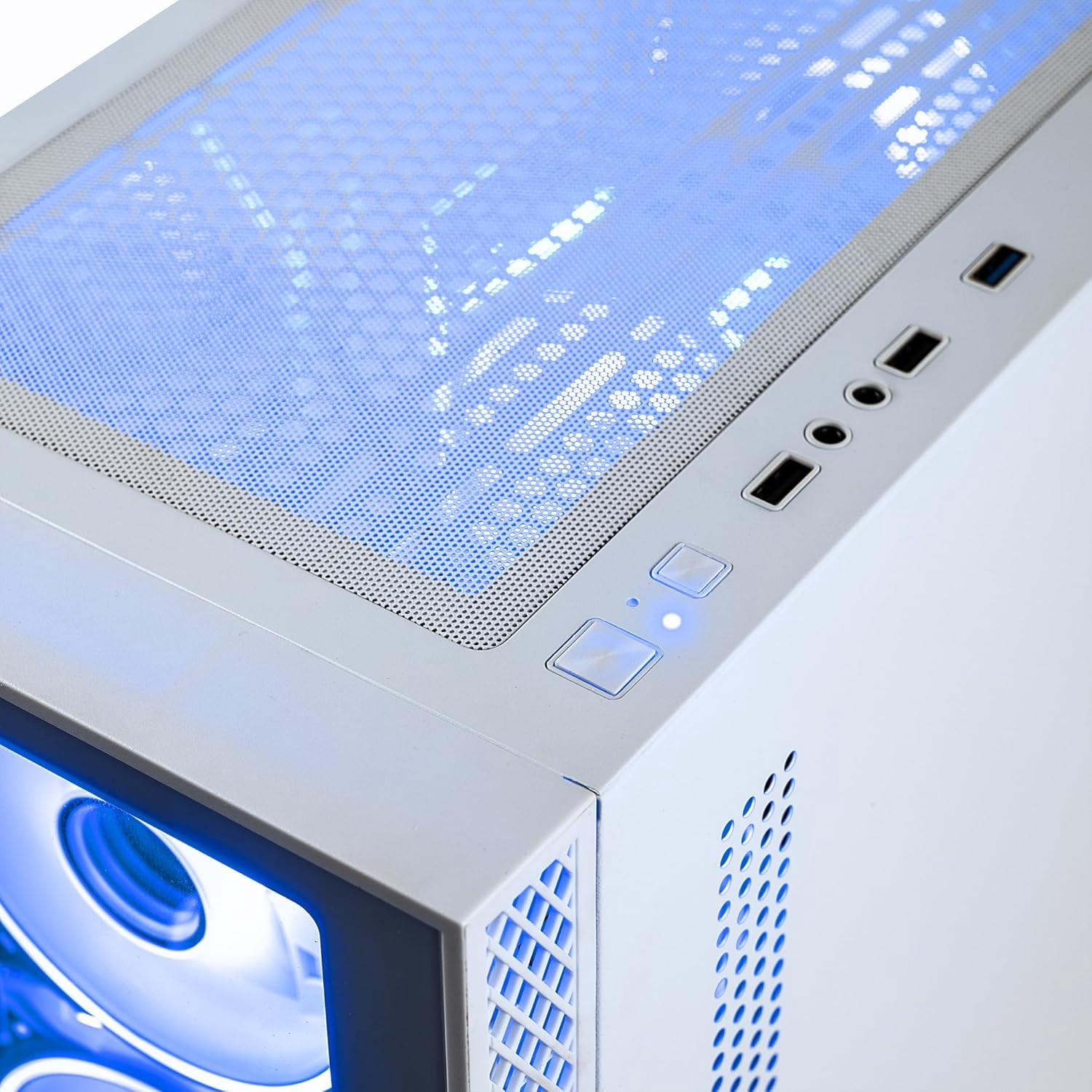 Novatech Titan Pro+ Prebuilt Gaming PC Desktop Computer - RTX 5060 - Ryzen 5 - 4.2GHz - 16GB RAM - 1TB M.2 SSD WiFi/BT, Win 11 - Gaming Computer Tower - Pre Built PC Gaming - 1 Year Warranty (White)