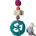 thumbnail image 1 of Parrot Chewing Toy Hanging: Bird Beak Grinding Stone Bird Cage Toy for Parakeets, 1 of 10
