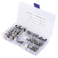 thumbnail image 4 of Metric Threaded Nutser 304 Stainless Steel Self Locking Nuts M3 M4 M5 M6 M8 M10 M12 Hex Nuts Fasteners Kit[175pcs], 4 of 8